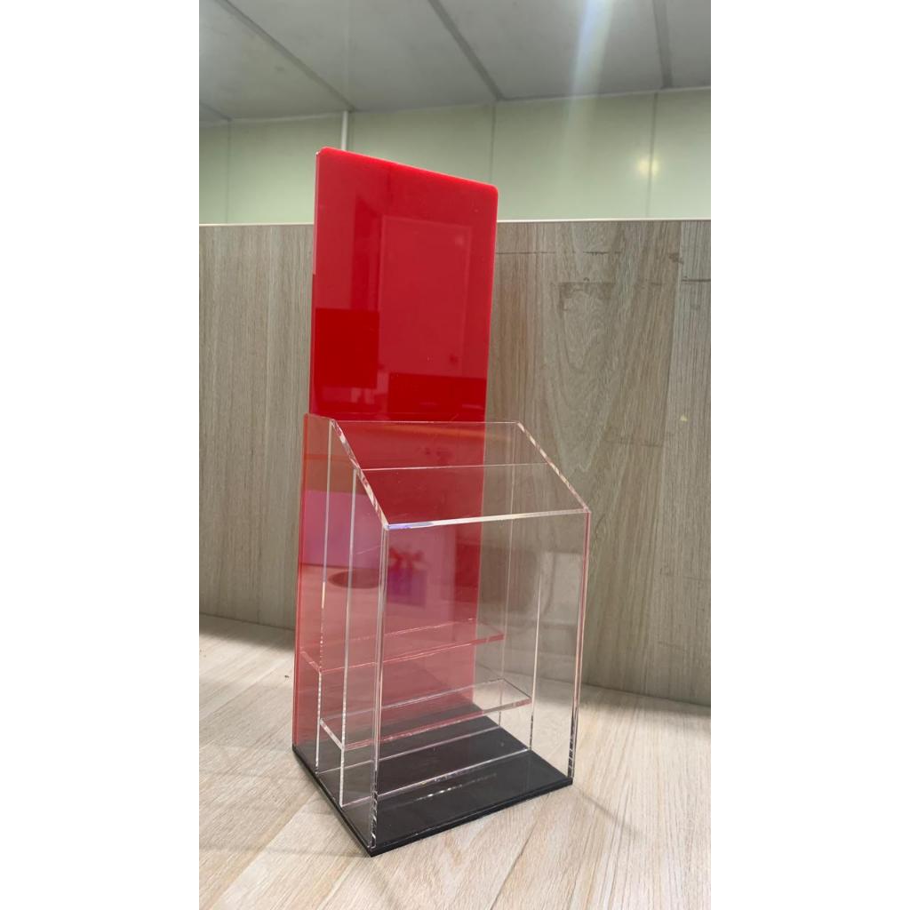 Jual AKRILIK TEMPAT BROSUR/AKRILIK BROSUR/DISPLAY MEJA/ACRYLIC FLYER ...