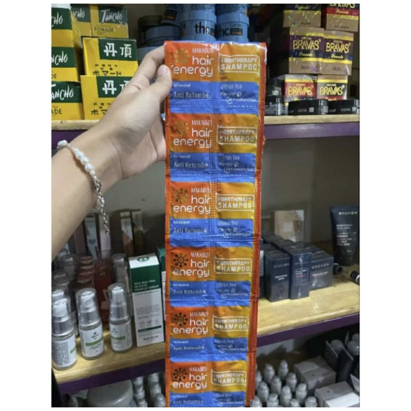 Jual MAKARIZO hair energy shampoo sachet rentengan | Shopee Indonesia