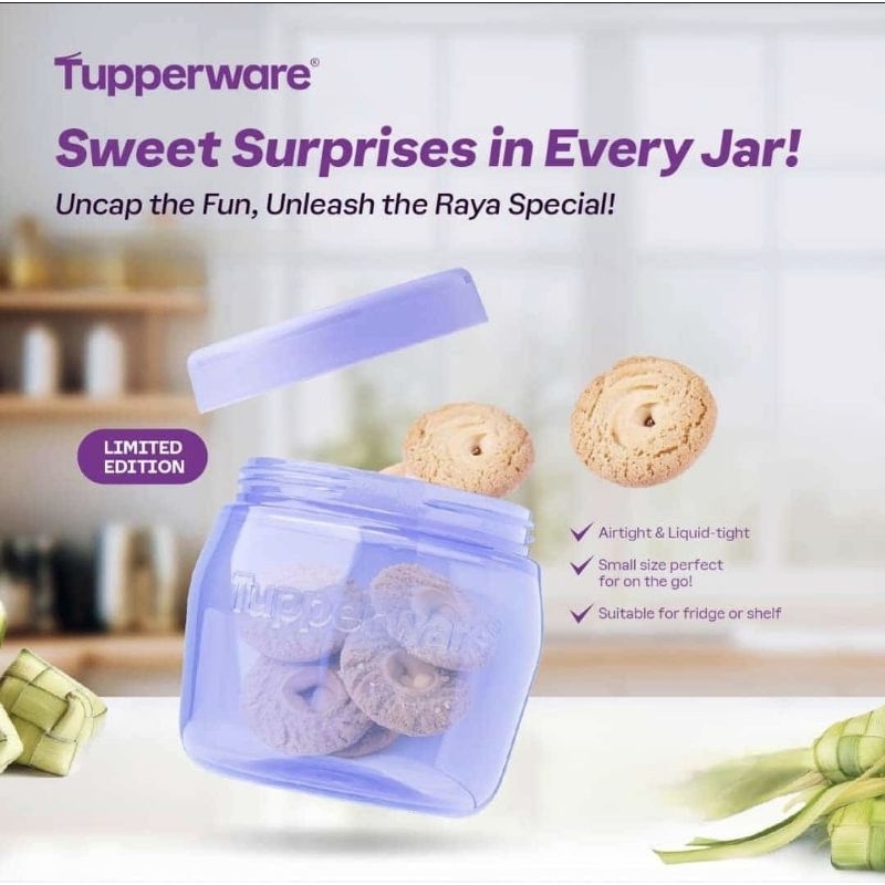 Jual Toples kue universal jar 325ml Tupperware original 100% New ...