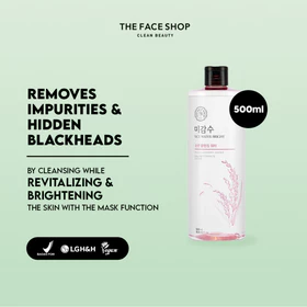 THEFACESHOP Rice Water Bright Mild Cleansing Water (500ml) Micellar Water