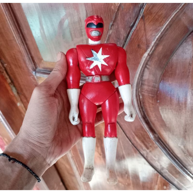 Jual Action Figure Power Rangers Merah - Kolektor Tokusatsu Jadul ...