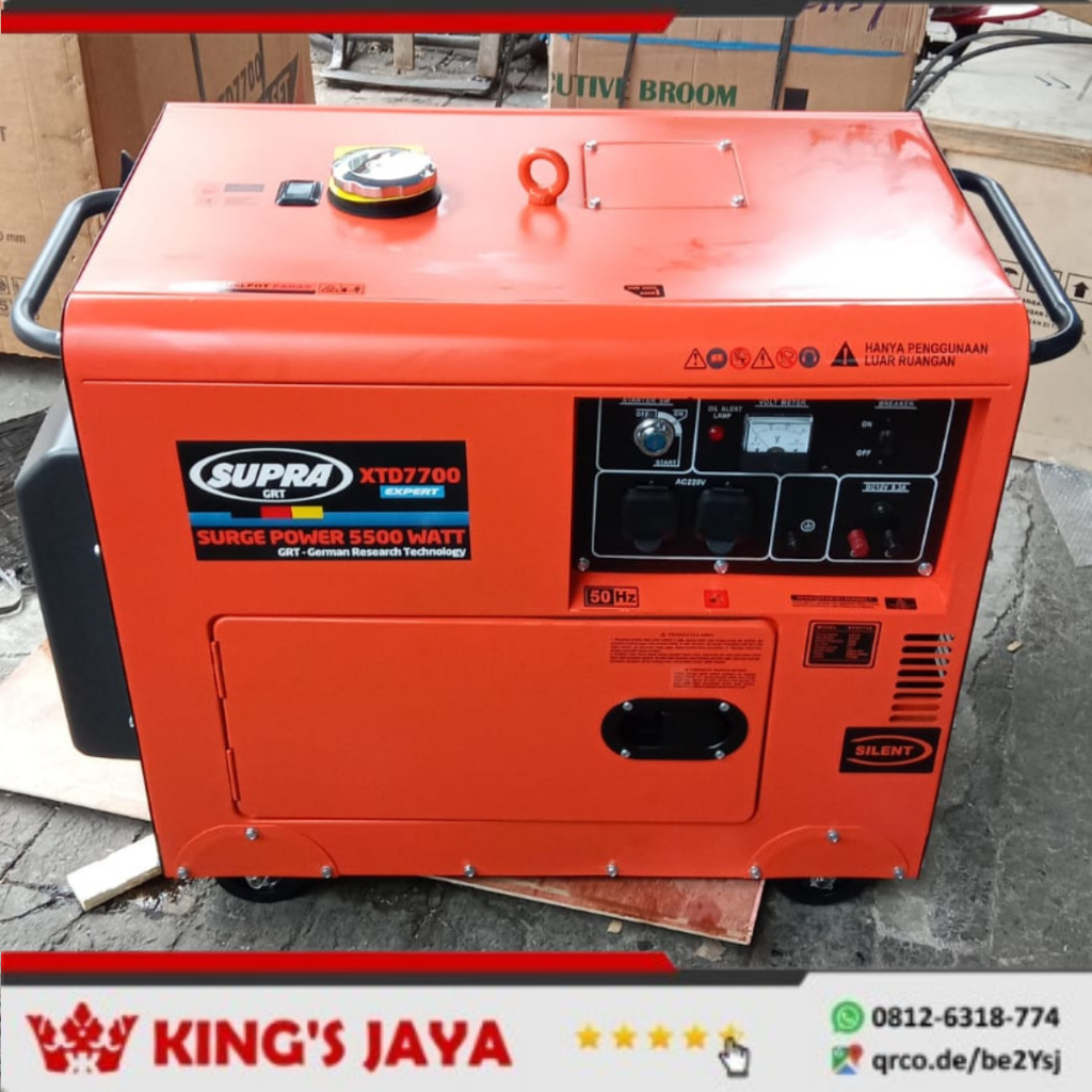 Jual Genset Silent 5000 watt SUPRA XTD7700 Diesel Generator XTD 7700 ...