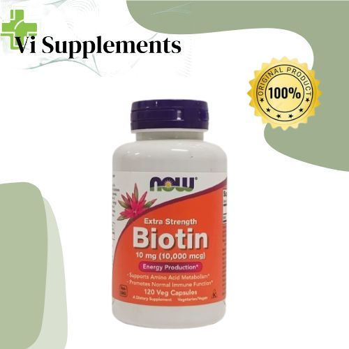 Jual VI SUPPLEMENTS - Now biotin 10000 mcg extra strength 120 tablets ...