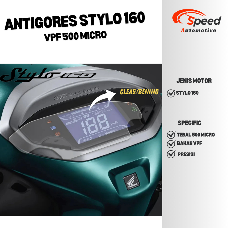 Jual STICKER ANTIGORES SPEEDO STYLO 160 TEBAL VPF 500 MICRO PELINDUNG ...