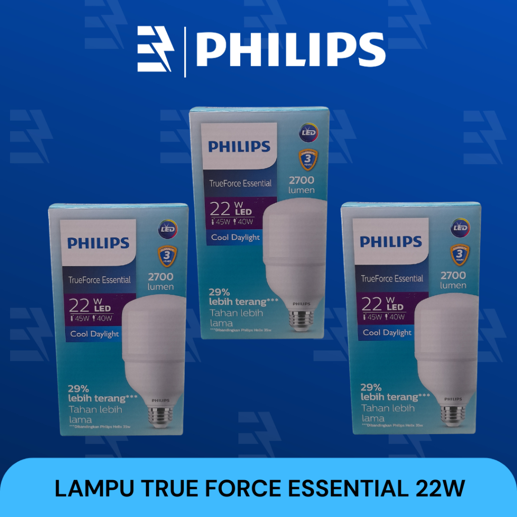 Jual LAMPU LED PHILIPS TRUE FORCE ESSENTIAL 18W -40W COOL DAYLIGHT ...