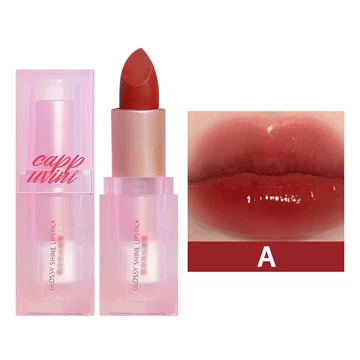 Free Gift CAPPUVINI Blooming Watery Glow Lipstick Lip Glossy Korean Lipstik Water Glass Mirror