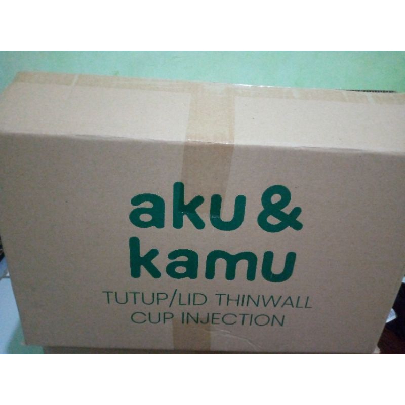 Jual HP - LID FLAT/Tutup Thinwall CUP INJECTION Kekinian Polos Bening ...