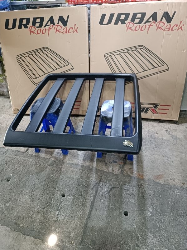 Jual roof rack atas mobil / sunrise urban roof rack / rak hitam plastik ...