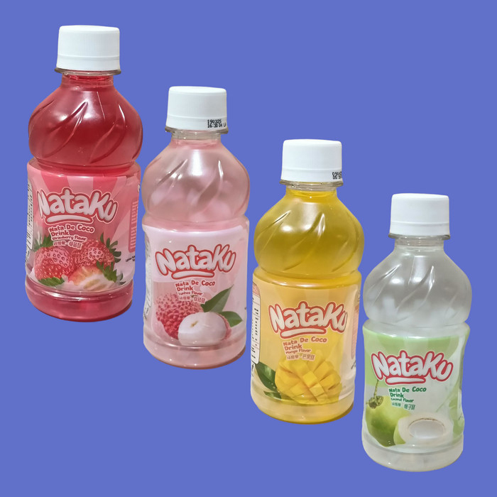 Jual Nataku Minuman nata de coco rasa Leci, Strawberry, mangga dan ...