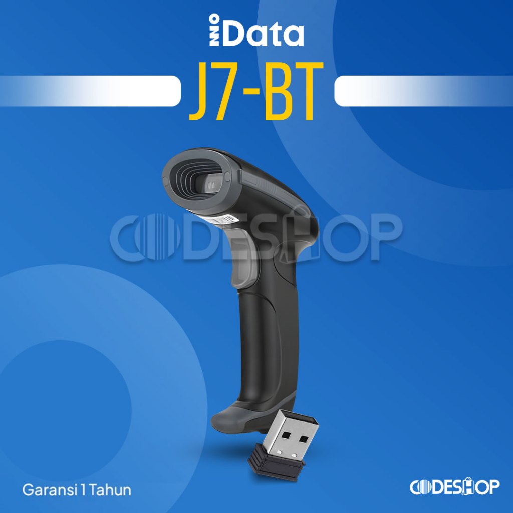 Jual Scanner Barcode iData J7 2D Handheld Scan 2 Dimensi QR Code USB ...