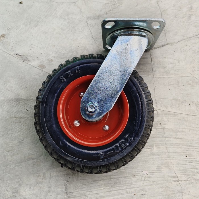 Jual roda karet 10 Inch Hidup Roda Karet Premium Heavy Duty Trolly ...