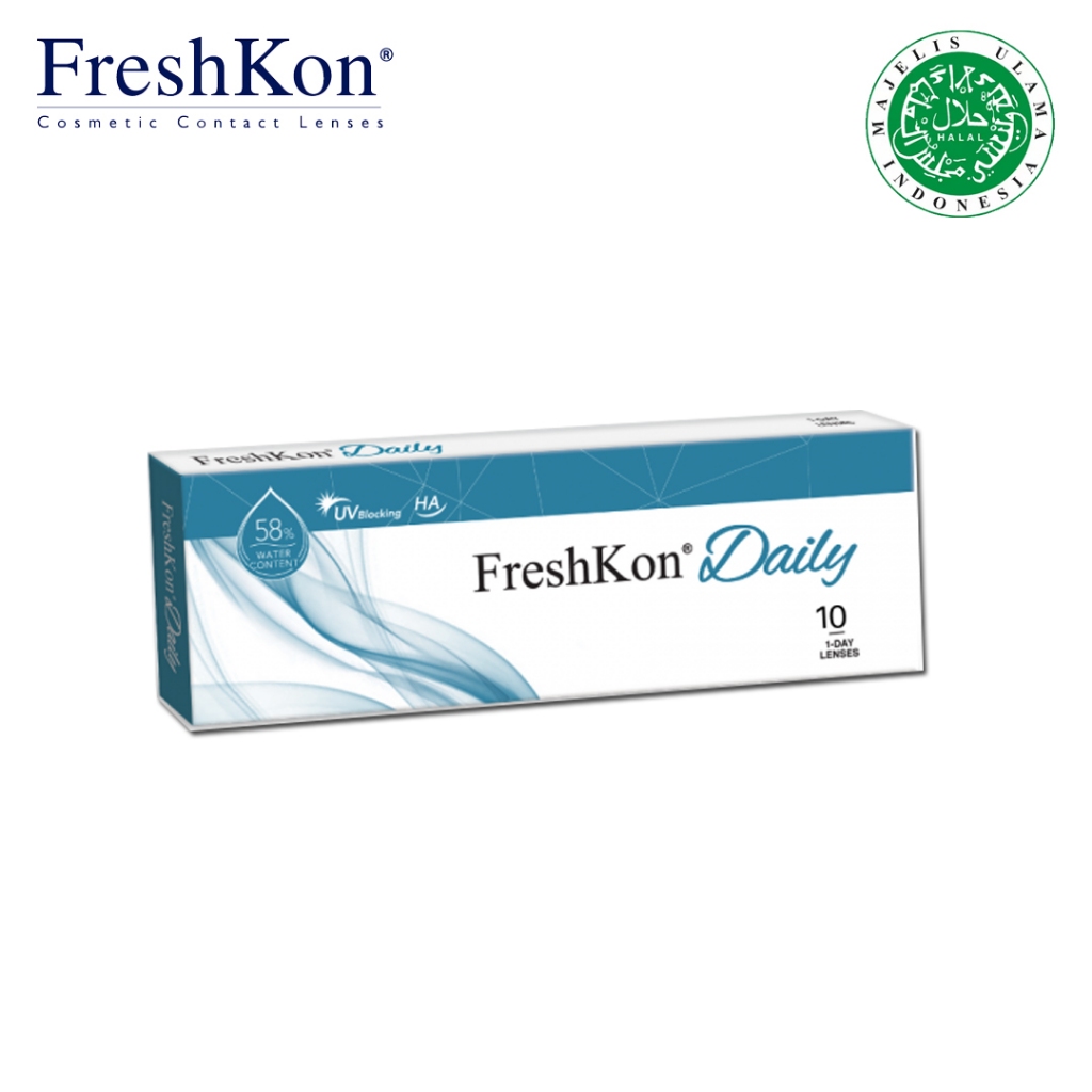 Jual Softlens Freshkon Clear Daily 10pcs | Freshkon 1 Day Clear ...
