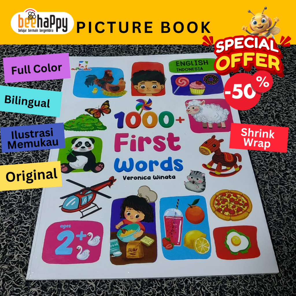 Jual Buku Anak 1000 First Words | Shopee Indonesia