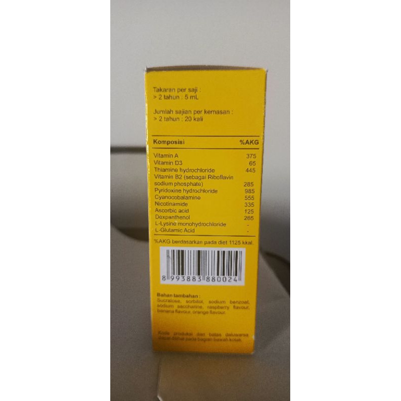 Jual Apialys Sirup 100ml Apialis Syrup Lapi Suplemen Anak Imunitas ...