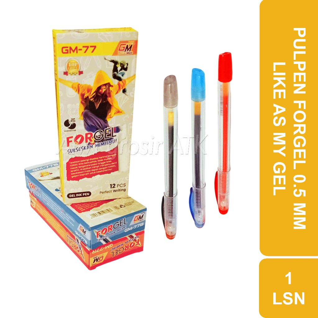 Jual Pulpen Cair Forgel 0.5 mm - Like as My Gel | 1 Lusin (12Pcs ...