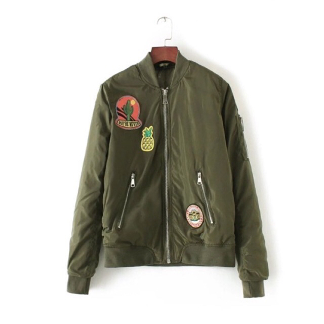 Jual GREEN EMBLEM CALL PADDED JACKET | Shopee Indonesia
