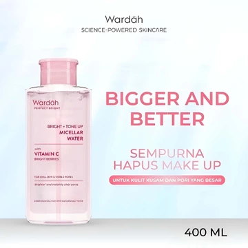 WARDAH Micellar Water All Series Perfect Bright Calm And Soothe Nature Daily Acnederm