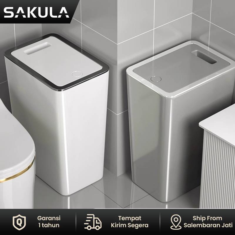 Jual SAKULA Tong Sampah Plastik Tertutup Minimalis Tempat Sampah Dengan ...