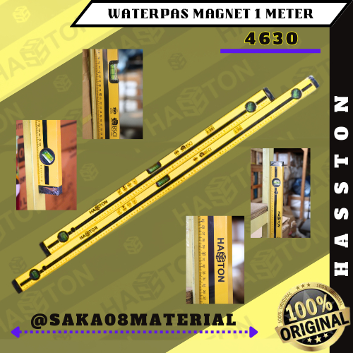 Jual HASSTON WATERPASS MAGNET 14 18 24 36 48 INCH WATERPAS 1 METER ...
