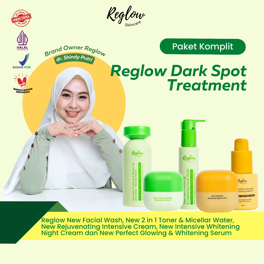 Jual Reglow Full Booster Whitening | Paket Reglow Complete (with Day ...