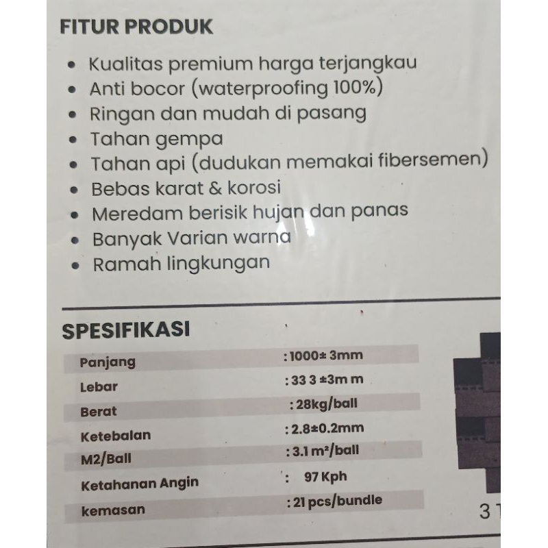 Jual Atap bali bitumen warna merah | Shopee Indonesia