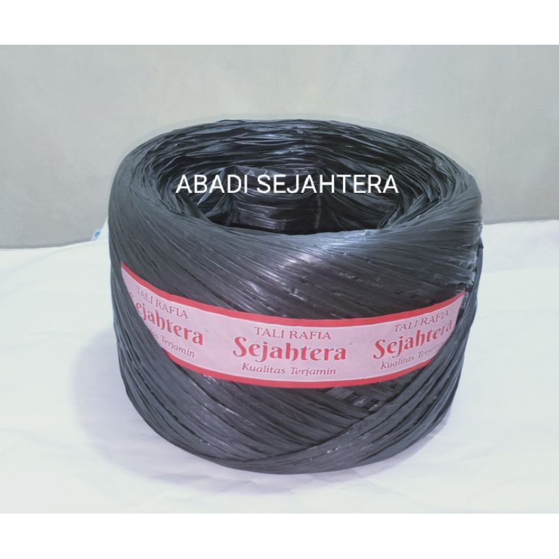 Jual Tali Rafia Hitam Padat Super 1kg | Shopee Indonesia