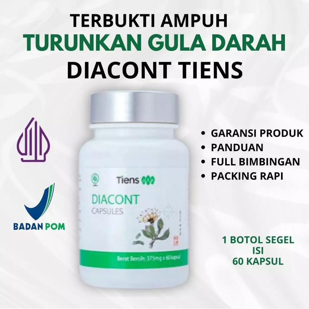 DIACONT TIENS / MENURUNKAN KADAR GULA DARAH & DIABETES / ORIGINAL TIANSHI / AMPUH