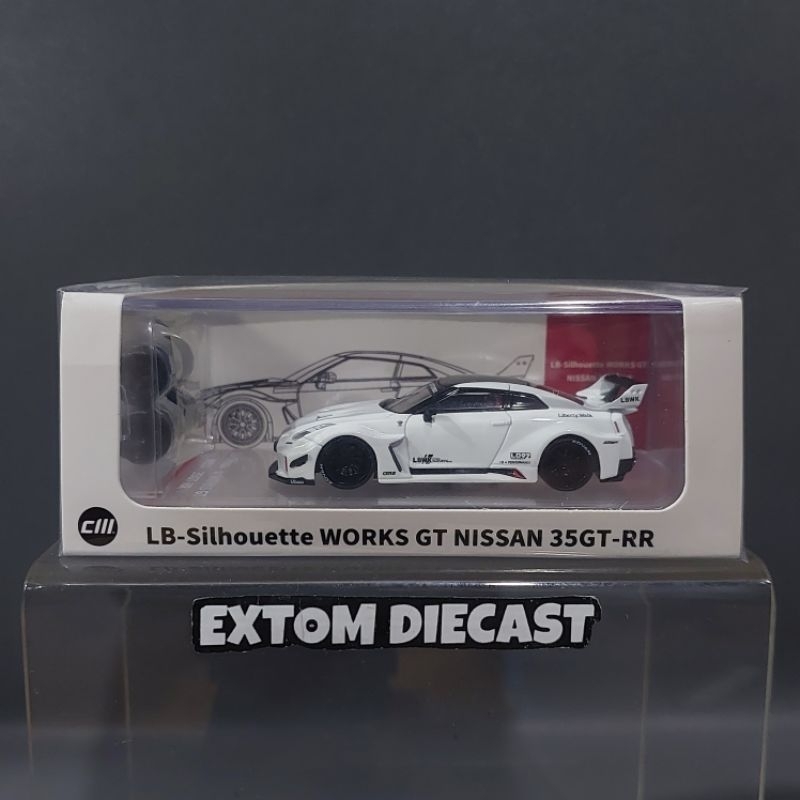 Jual CM Model Nissan Skyline R35 LBWK White | Shopee Indonesia
