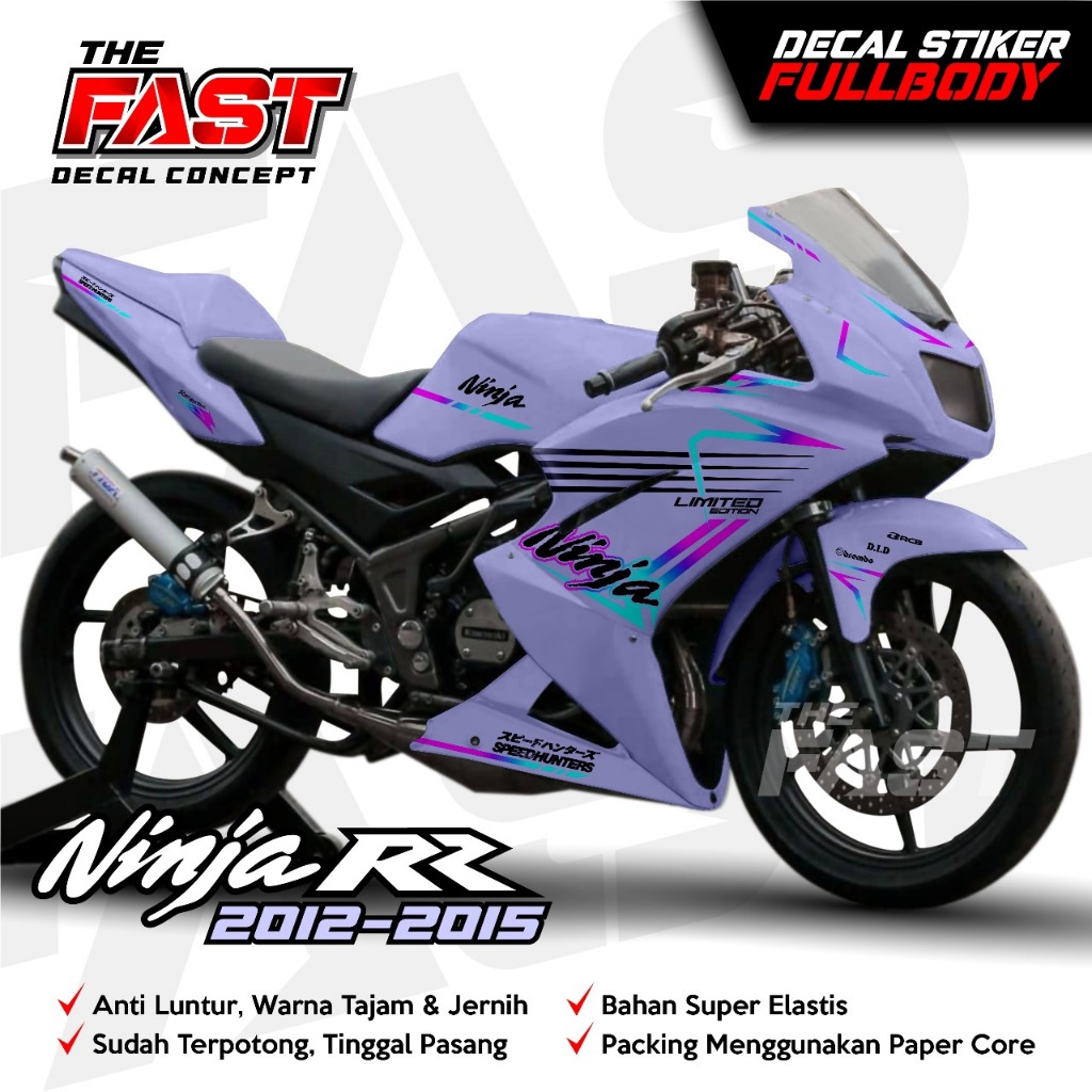Jual Dekal Stiker Ninja 150 RR new Motif Racing Custom Fullbody 2012 ...