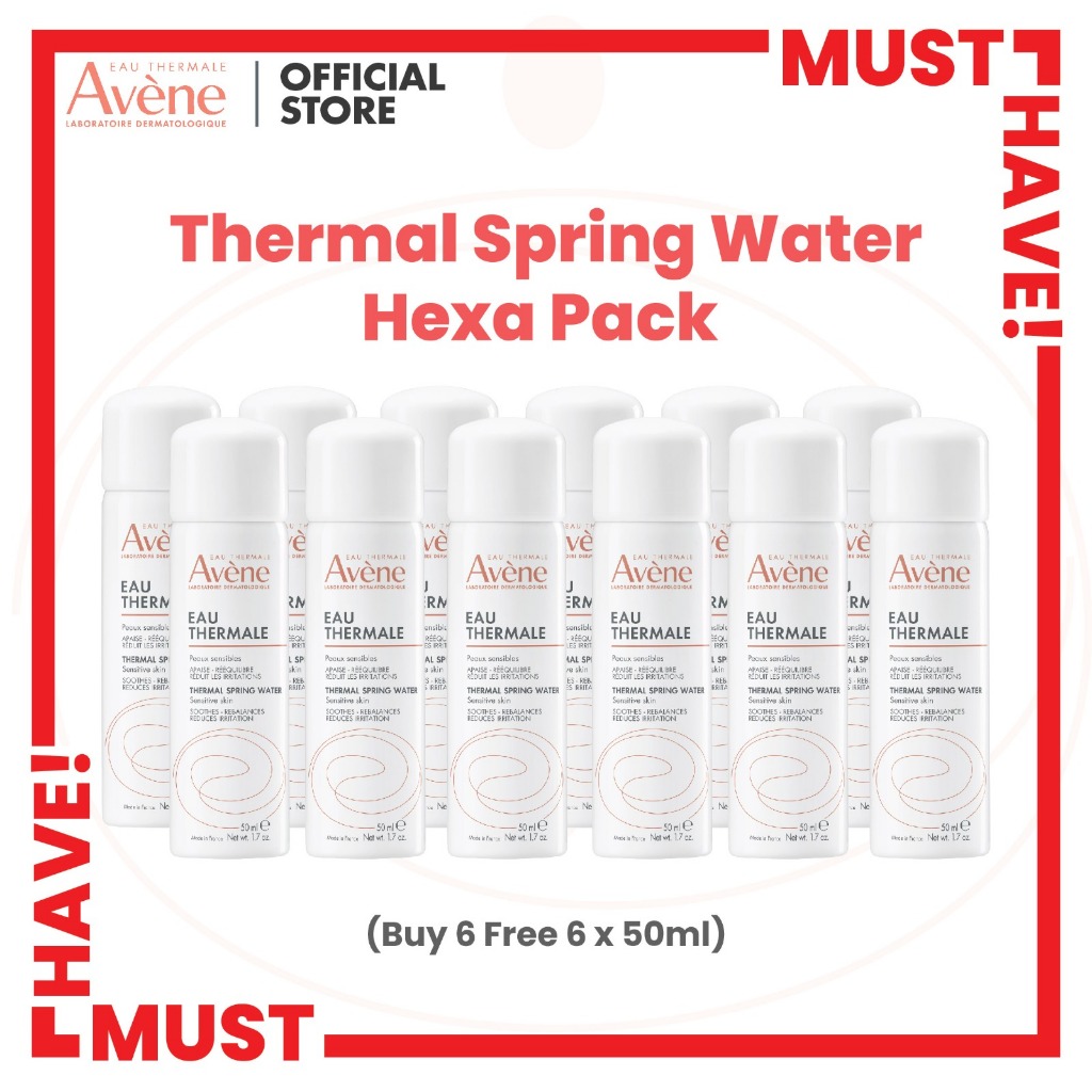 Jual Avene Thermal Spring Water 50ml Hexa Pack (50ml x 6) - Face Mist ...
