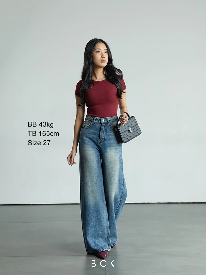  Wide Leg Jeans Highwaist