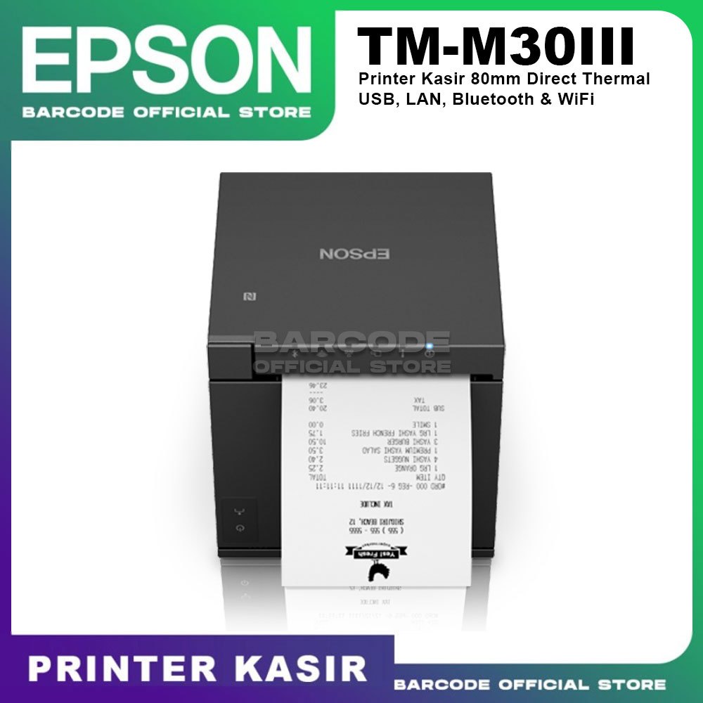 Jual Printer Thermal Epson TM-m30III Cetak Struk Kasir Receipt 80mm ...