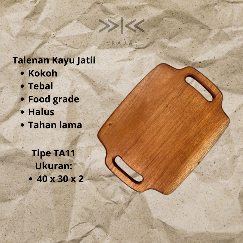 Jual Talenan Kayu Jati Premium TA11 – Food Grade, Kokoh, Multifungsi ...