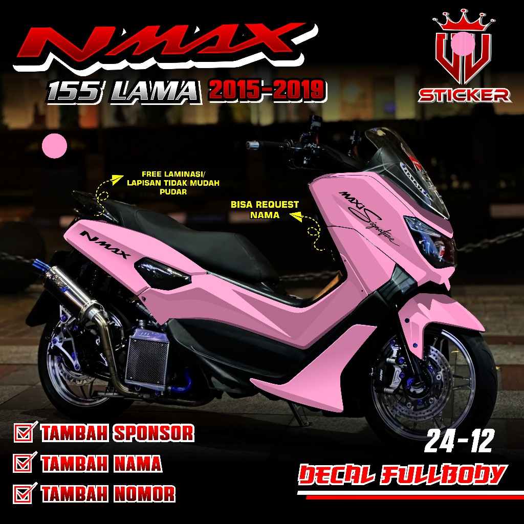 Jual Sticker Decal Full Body Yamaha NMAX LAMA 155 OLD 2015 2016 2017 ...