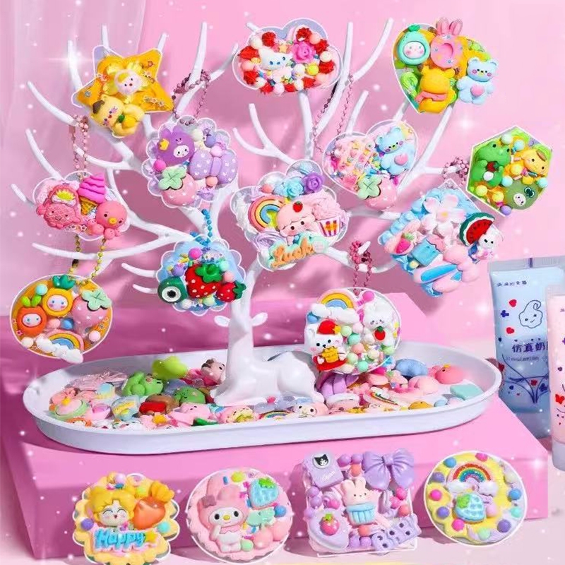 Jual DIY Guka Set 563 Pcs DIY Gantungan Kunci Keychains Cream Guka ...