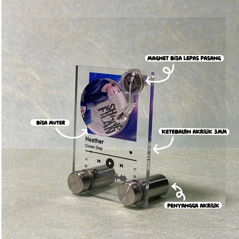 Jual akrilik spotify cd spinning / akrilik spotify stand | Shopee Indonesia