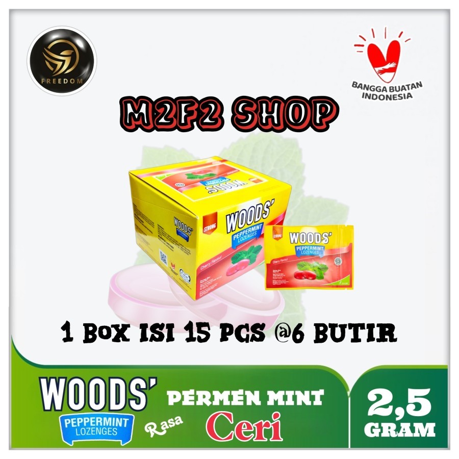 Jual Woods Peppermint Lozenges Cherry | Permen Ceri Mint - 15 gr ...