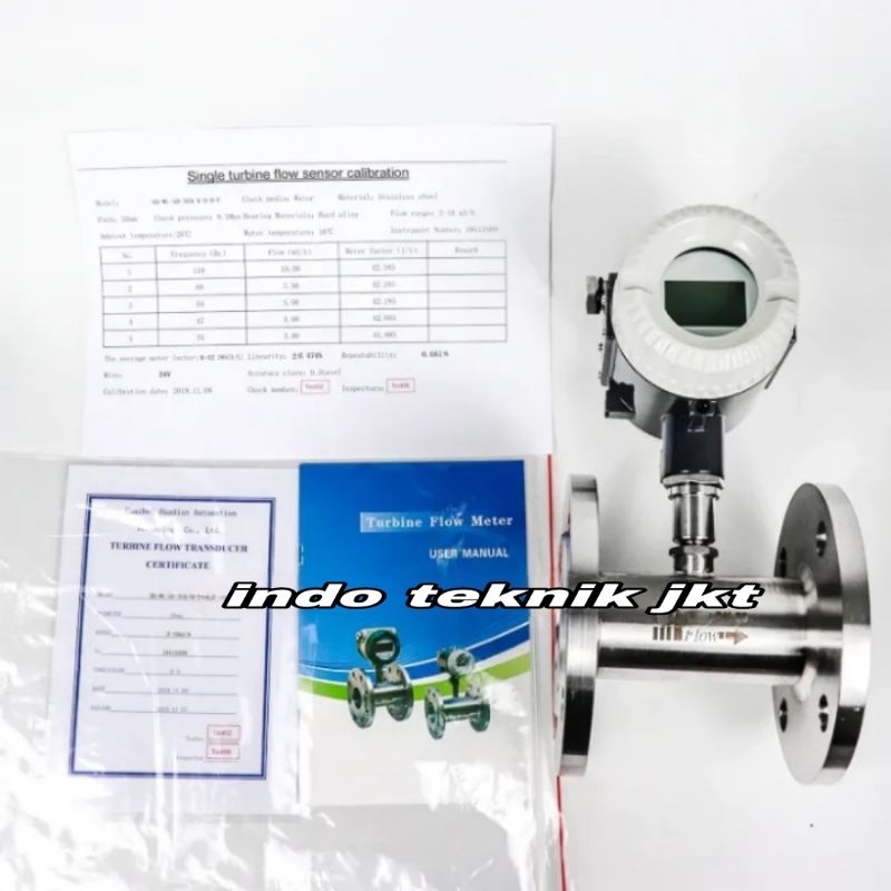 Jual Flow Meter/ Flowmeter Turbine Digital SHM 3" inch DN80 SS 316L ...