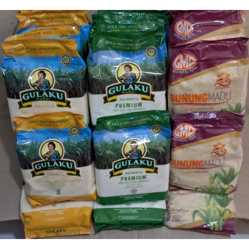 Jual GULAKU 1KG /GULA PASIR 1KG / GULA TEBU 1KG/DUS | Shopee Indonesia