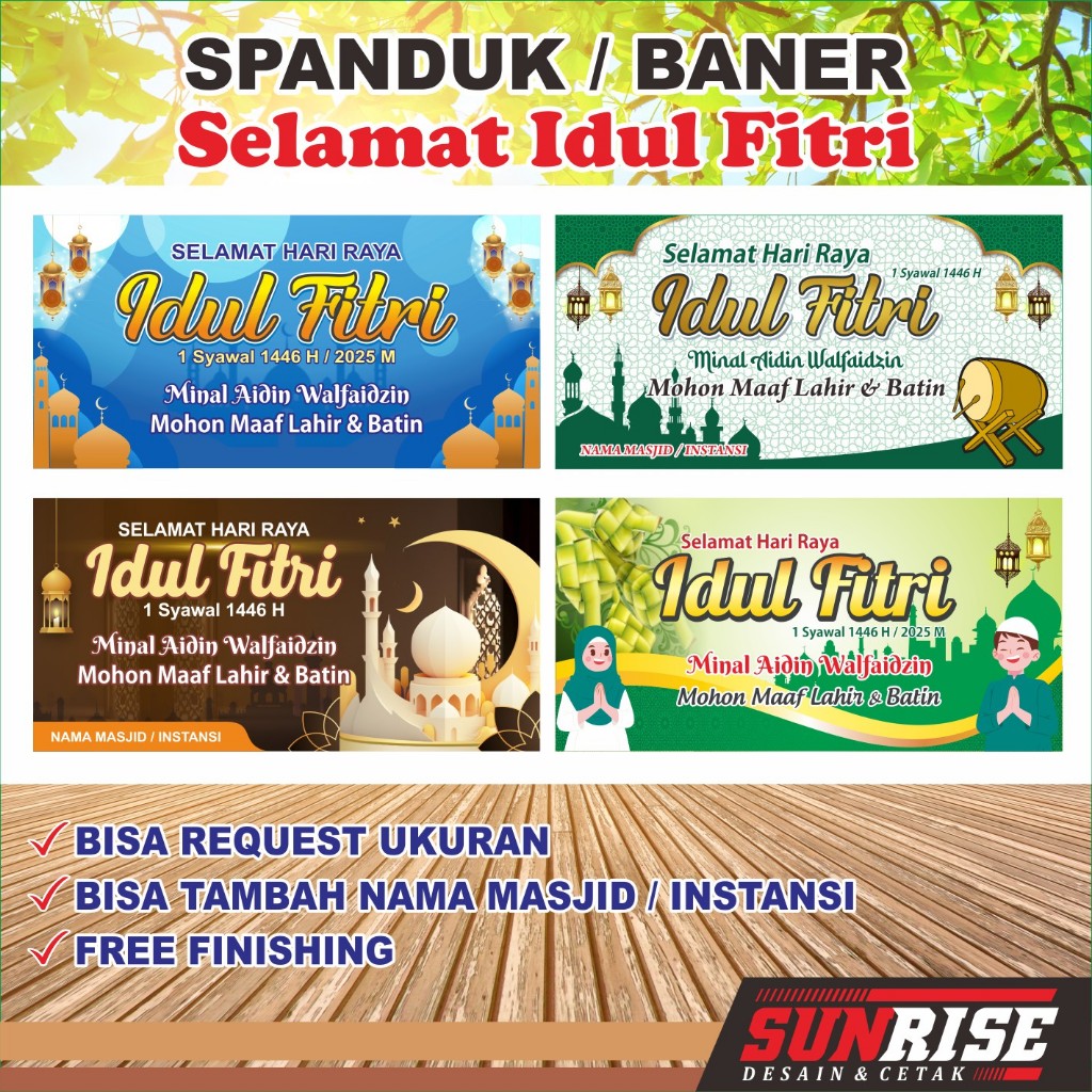 Jual Contoh Spanduk Halal Bihalal Terlengkap & Harga Terbaru September ...