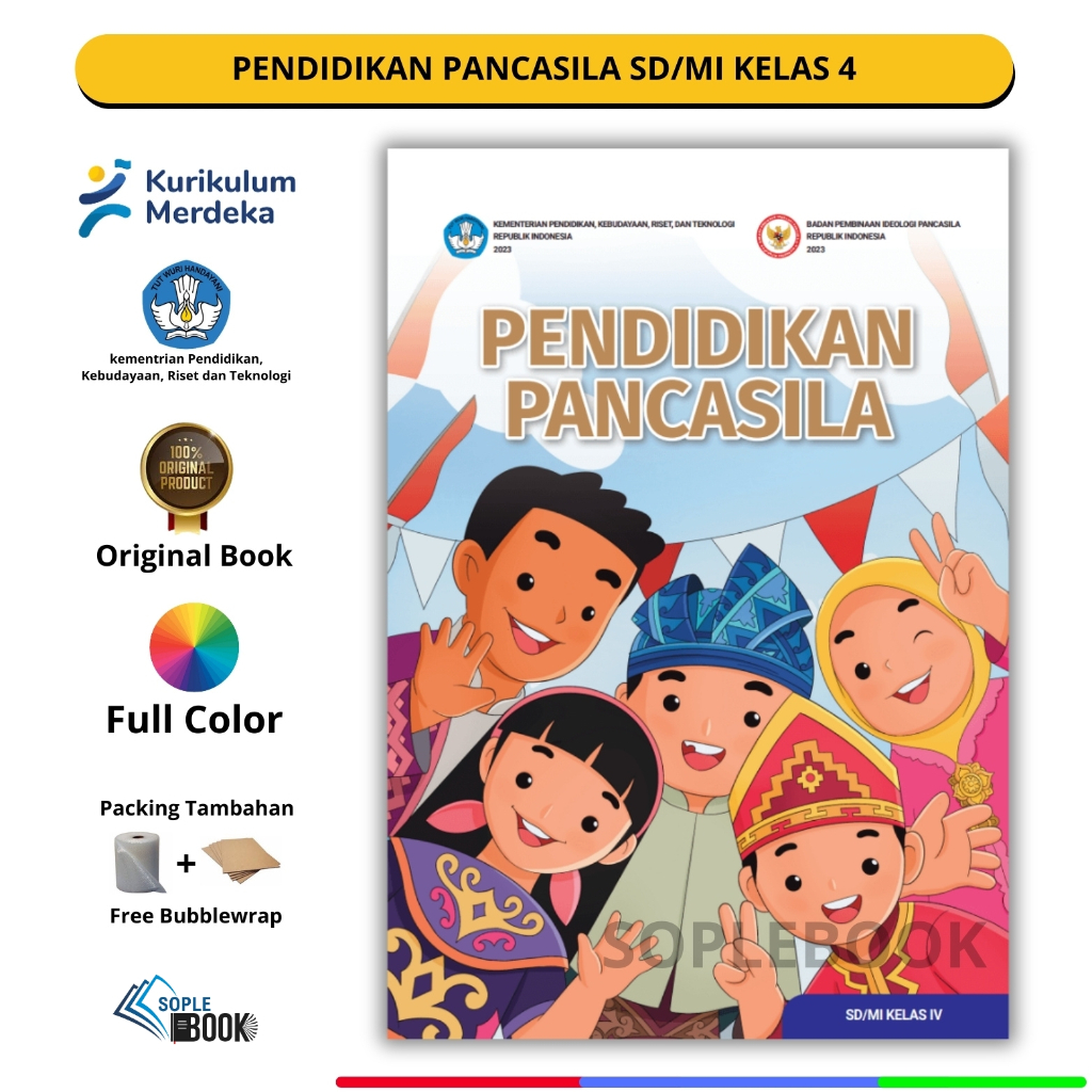 Jual Buku Pendidikan Pancasila SD/MI kelas 4 Kurikulum Merdeka | Shopee ...