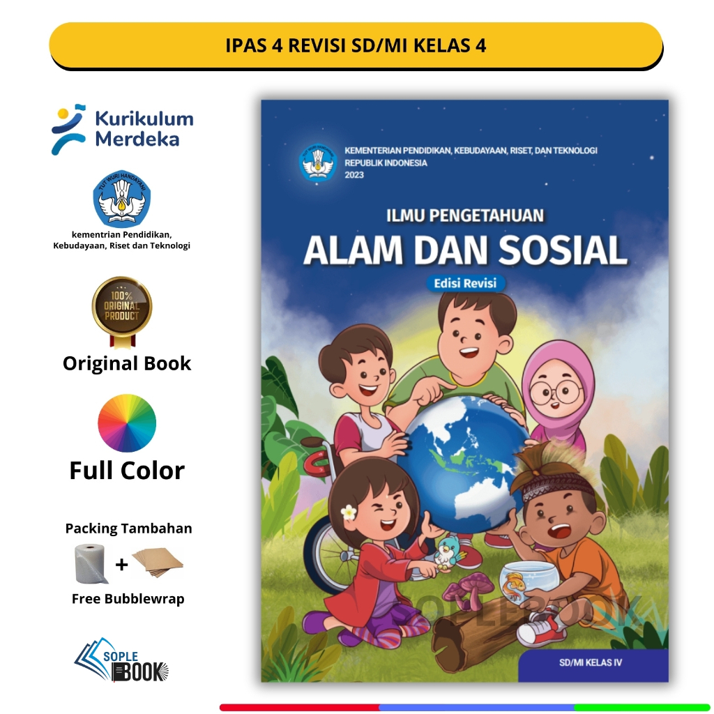 Jual Buku Ilmu Pengetahuan Alam dan Sosial (IPAS) Revisi Kelas 4 SD/MI ...