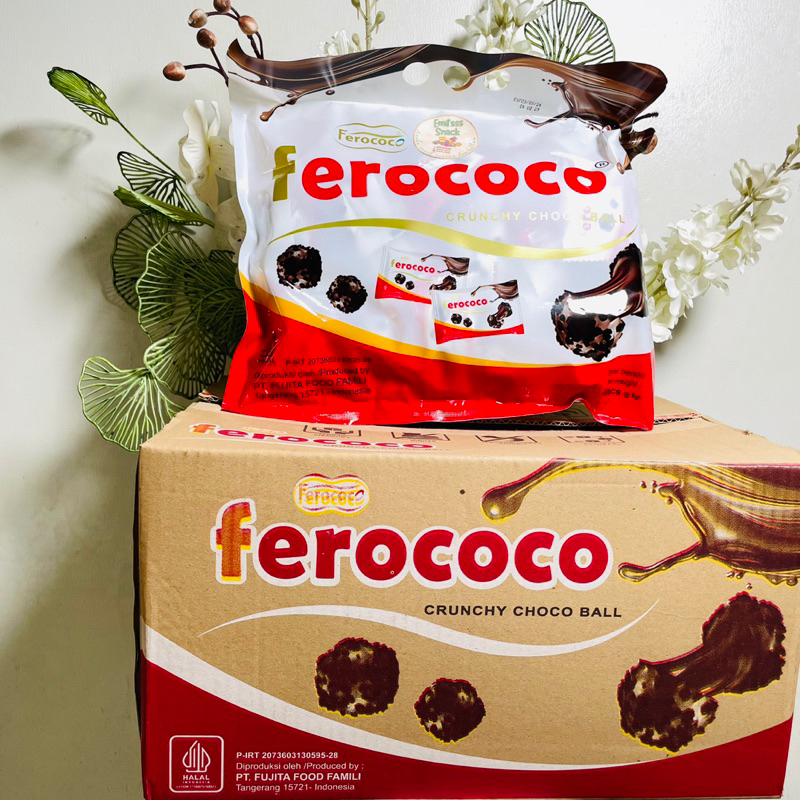 Jual FEROCOCO 1 BUNGKUS ISI 40 BIJI BISKUIT SALUT GULA & WAFER, ENAK ...