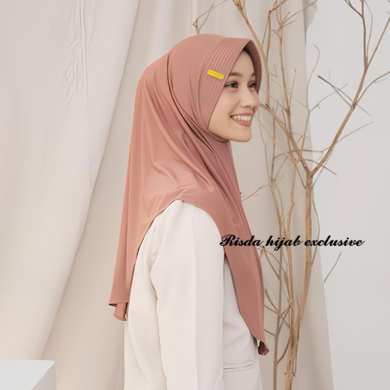 Hijab Bergo Instan Jilbab Risda hijab Premium Size XL Pet Jersey Premium