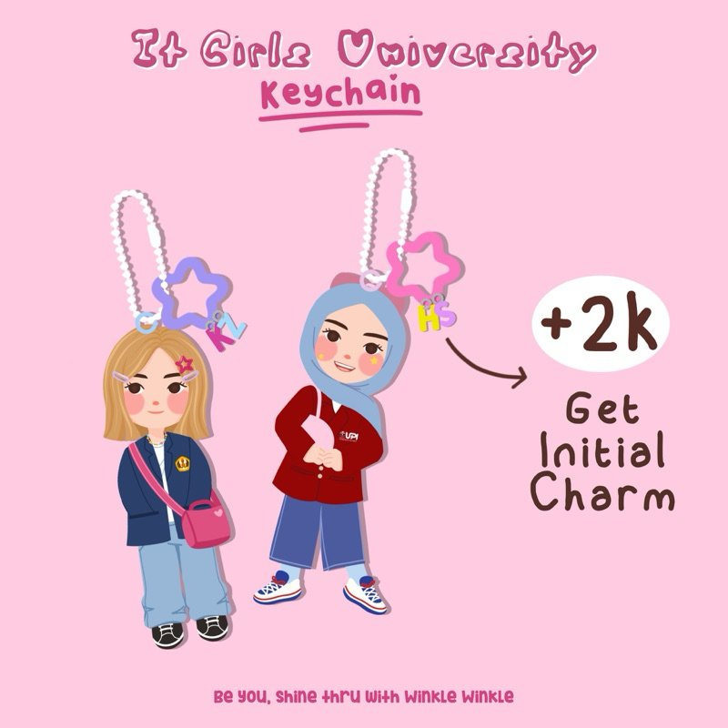 Jual Winkleworld - Custom Keychain It Girls University / Gantungan ...
