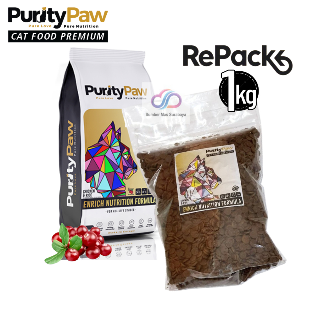 Jual PURITY PAW 5 KG SUPER PREMIUM CAT FOOD FRESHPACK All Life Stages ...
