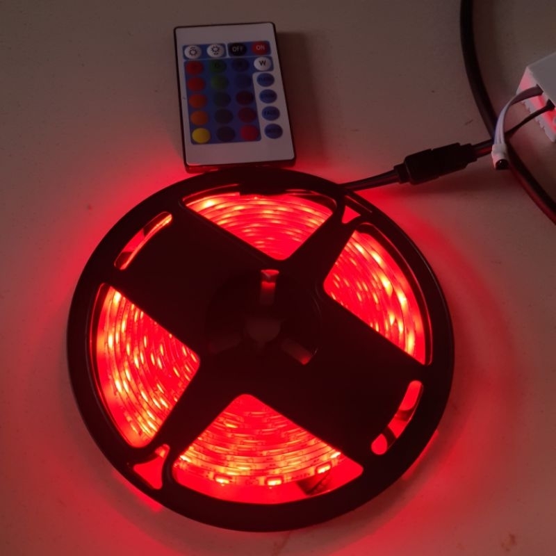 Jual Lampu Led Strip 5050 RGB 4 meter Emico + Remote | Shopee Indonesia