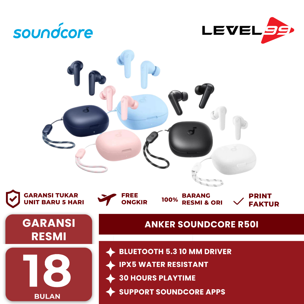 Jual Anker Soundcore R50I R50L True Wireless Earbuds Tws Earphone ...
