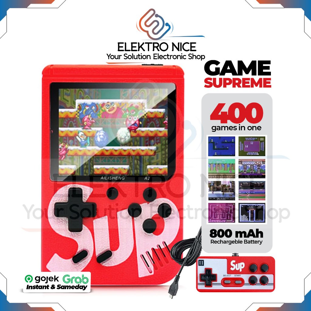 Jual Gameboy Supreme isi 400 game Nintendo Retro Console Gamebot Gimbot ...