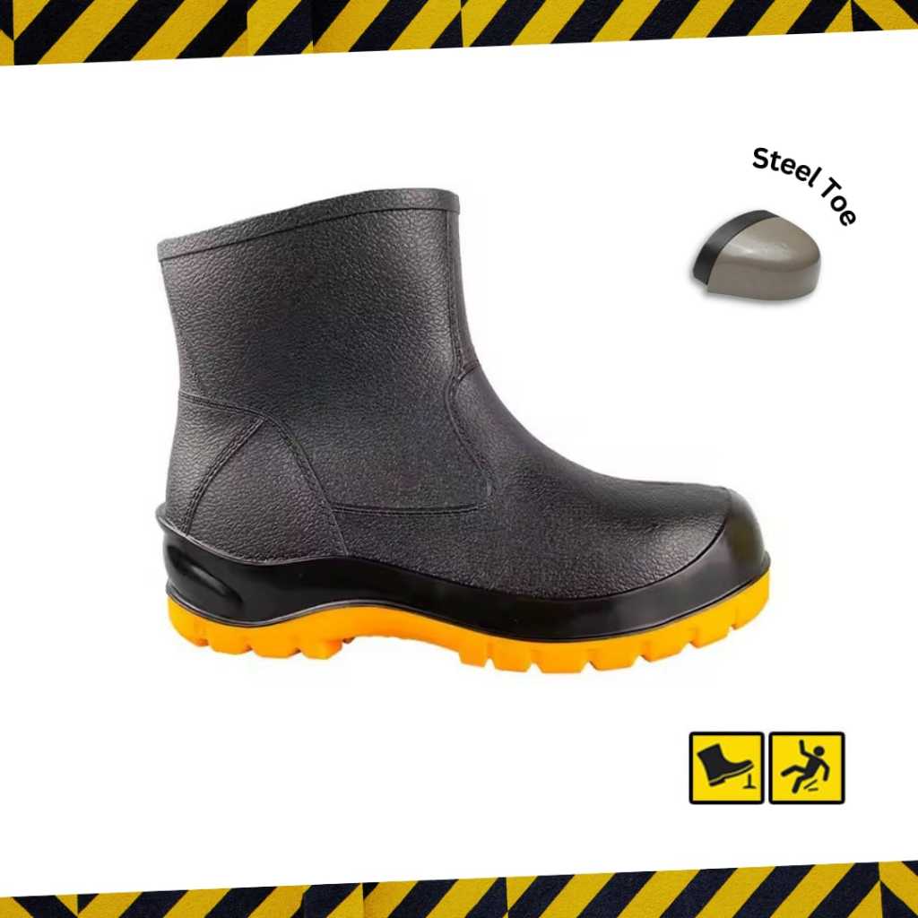 Jual BOOT SEPATU DAPUR KITCHEN ANTI SLIP ANTI BENDA TAJAM UJUNG BESI # ...